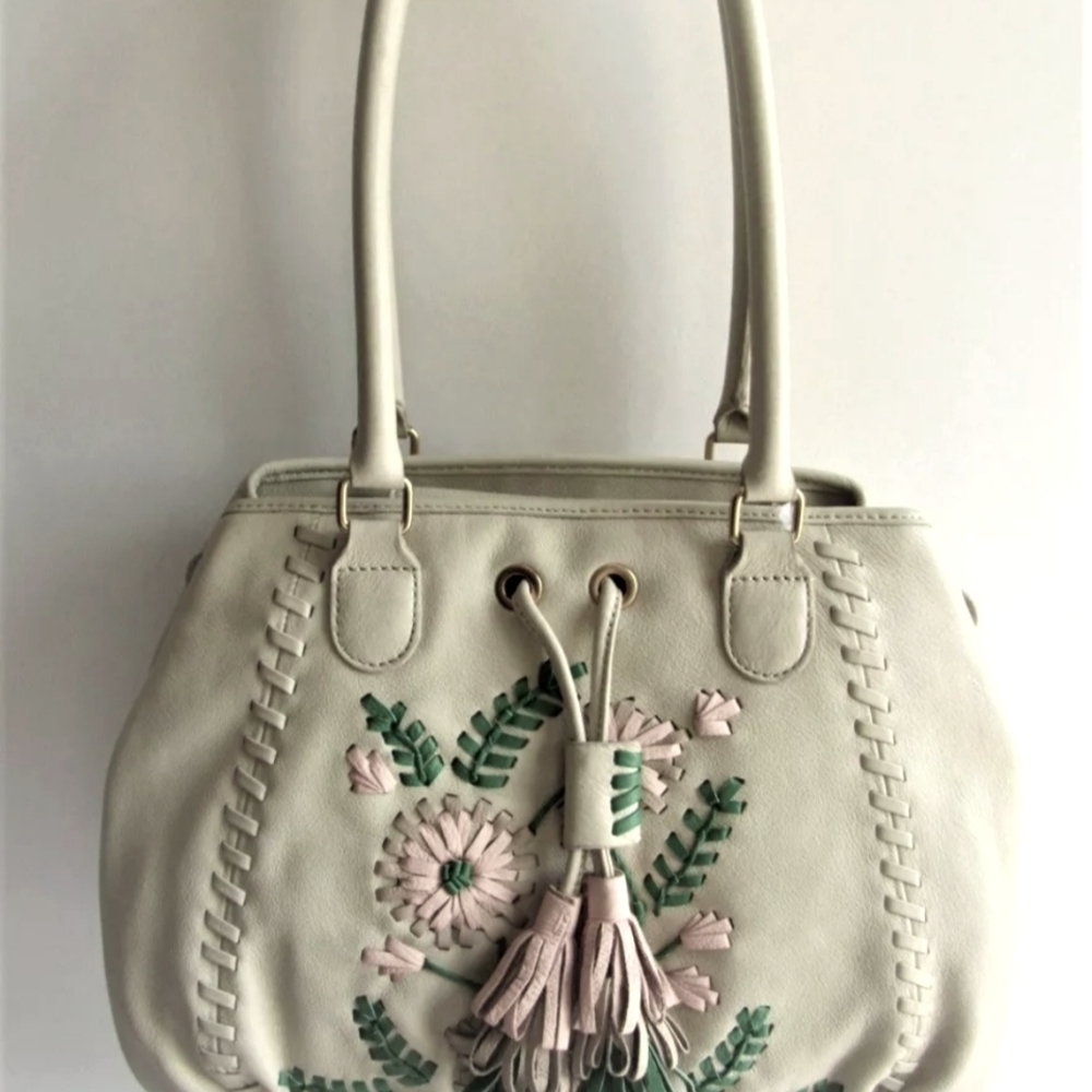 Isabella Fiore leather off white bag
